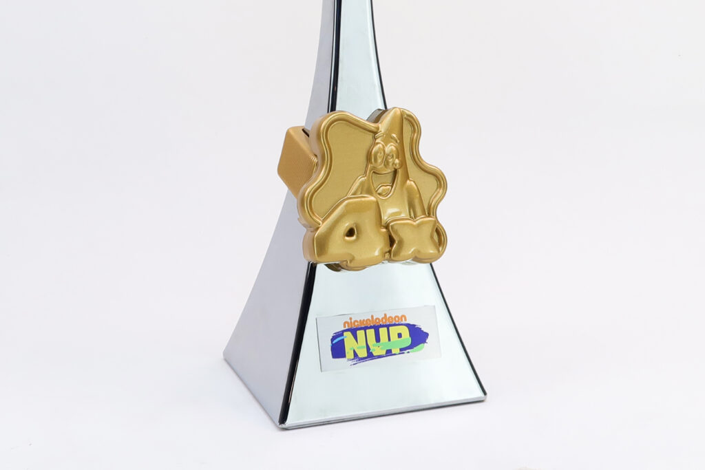 3D Printed NFL Slimetime Trophy - Hand Painted Base and Badge